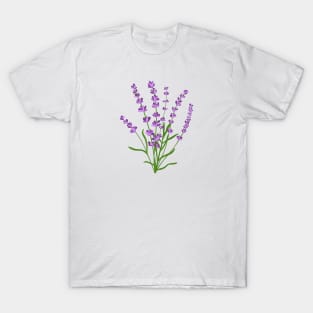 Lavender, Flower T-Shirt